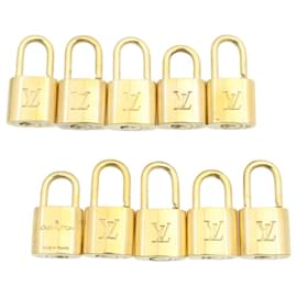 Louis Vuitton-Louis Vuitton padlock 10set Gold Tone LV Auth cr878-Other