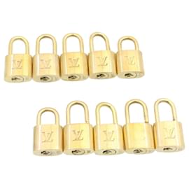 Louis Vuitton-Louis Vuitton padlock 10set Gold Tone LV Auth cr880-Other