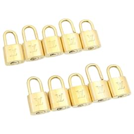 Louis Vuitton-Louis Vuitton padlock 10set Gold Tone LV Auth cr881-Other