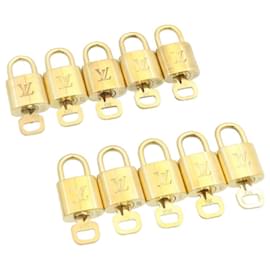 Louis Vuitton-Louis Vuitton padlock 10set Gold Tone LV Auth cr885-Other