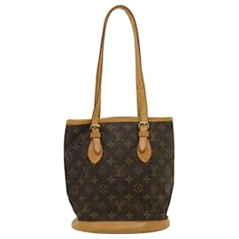 Louis Vuitton-LOUIS VUITTON Monogram Bucket PM Shoulder Bag M42238 LV Auth pt1249-Other