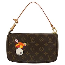 Louis Vuitton-LOUIS VUITTON Monogram Panda Pochette Accessoires Pouch M51981 LV Auth 29555a-Monogram