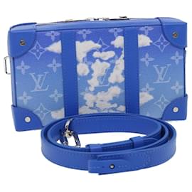 Louis Vuitton-LOUIS VUITTON Monogram Clouds Soft Trunk Wallet Bolso de hombro M45432 autenticación 29570EN-Azul