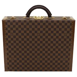 Louis Vuitton-LOUIS VUITTON Damier Ebene Presidente Trunk SPO N47500 Autenticação de LV 29584NO-Outro