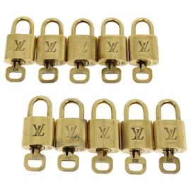 Louis Vuitton-Louis Vuitton padlock 10Set Gold Tone LV Auth 29743-Other