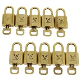 Louis Vuitton-Louis Vuitton padlock 10Set Gold Tone LV Auth 29912-Other
