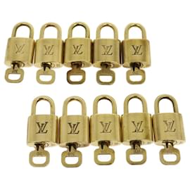 Louis Vuitton-Louis Vuitton padlock 10Set Gold Tone LV Auth 29913-Other