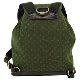 Louis Vuitton-LOUIS VUITTON Monogram Mini Montsouris GM Backpack Khaki M92456 LV Auth 30294a-Khaki