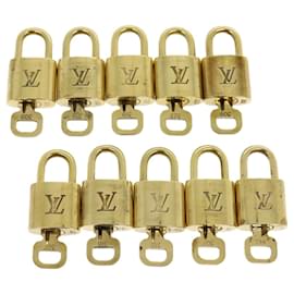 Louis Vuitton-Louis Vuitton padlock 10set Padlock Gold Tone LV Auth 31013-Other