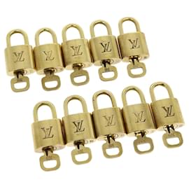 Louis Vuitton-Louis Vuitton padlock 10set Padlock Gold Tone LV Auth 31014-Other