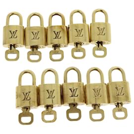 Louis Vuitton-Louis Vuitton padlock 10set Padlock Gold Tone LV Auth 31015-Other