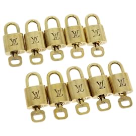 Louis Vuitton-Louis Vuitton padlock 10set Padlock Gold Tone LV Auth 31173-Other