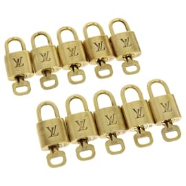 Louis Vuitton-Louis Vuitton padlock 10set Padlock Gold Tone LV Auth 31188-Other