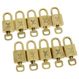 Louis Vuitton-Louis Vuitton padlock 10set Padlock Gold Tone LV Auth 31174-Other