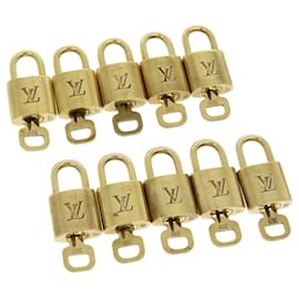 Louis Vuitton-Louis Vuitton padlock 10set Padlock Gold Tone LV Auth 31207-Other