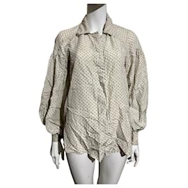 Fendi-Fendi vintage silk blouse-Beige,Other
