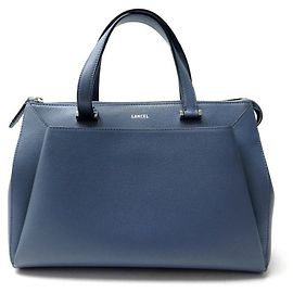 Lancel BOLSO DE MANO LANCE LISON PM A07893 BOLSO DE MANO DE PIEL GRANULADA AZUL Azul