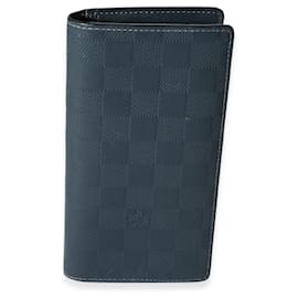 Louis Vuitton-Louis Vuitton Cobalt Damier Infini Brazza Wallet -Blue