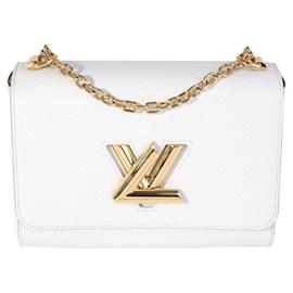 Louis Vuitton-Louis Vuitton Blanc Epi Leather Twist Mm -White