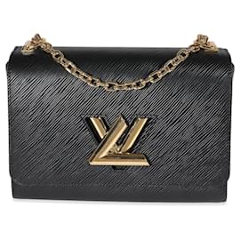 Louis Vuitton-Louis Vuitton Black Epi Leather Twist Mm -Black