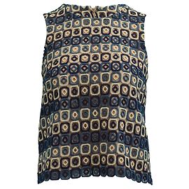 Max & Co Top smanicato all'uncinetto Maxmara Max&Co in poliestere blu Blu