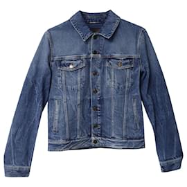 Saint Laurent-Saint Laurent Classic Denim Jacket in Blue Cotton-Blue