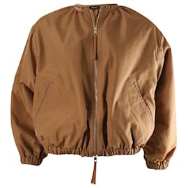 Rochas Bomber Jacket in Camel Polyamide Other Yellow