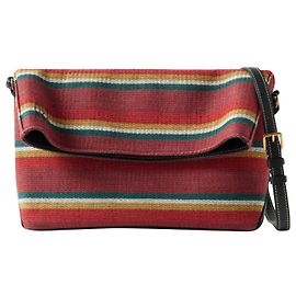 Altuzarra Duo Bolsa de ombro reversível listrada texturizada em algodão multicolorido Outro Impressão em python