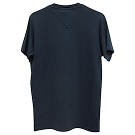 Kenzo-KENZO 1969 T-shirt con logo in cotone blu navy-Blu,Blu navy