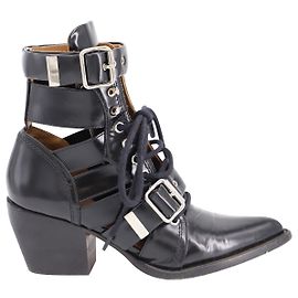 Chloé Chloe Riley Boots in Black Leather Black
