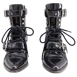 Chloé-Chloe Riley Boots in Black Leather-Black