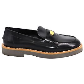 Mocassino Miu Miu Penny Platform in Pelle Nera Nero