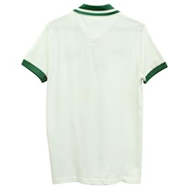 Kenzo-Kenzo Jumping Tiger Polo Shirt in White Cotton-White