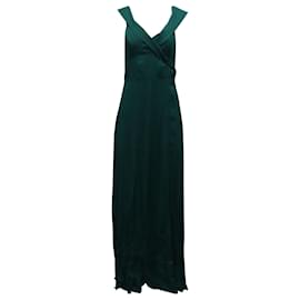 Reformation-Reformation Redford Abendkleid aus smaragdgrüner Viskose-Grün