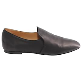 The row-The Row Alys Loafers in Black Leather-Black