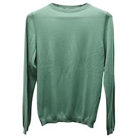 Gucci-Gucci Slim Fit Knit Top in Green Wool-Green