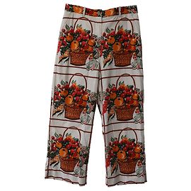 Pantalones de pernera recta con estampado de Tory Burch en algodón multicolor Otro