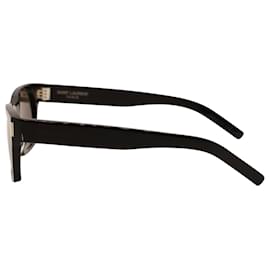 Saint Laurent-SAINT LAURENT SL 402 Sunglasses in Black Acetate-Black