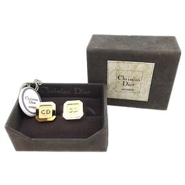 *Dior Gemelli da uomo Girevole tipo CD Mark Gold Gold Hardware Dior T20919 Gold hardware