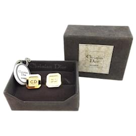 Dior-*Dior Cufflinks Men's Swivel Type CD Mark Gold Gold Hardware Dior T20919-Gold hardware