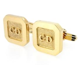 Dior-*Boutons de manchette Dior Type pivotant pour homme Marque CD Or Quincaillerie dorée Dior T20919-Bijouterie dorée