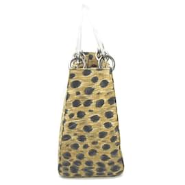 Christian Dior-*Christian Dior Handbag Shoulder Bag 2Way Bag Lady Dior Leopard Leopard x Clear Canvas x Plastic Christian Dior Women's Premium Feature-Other,Leopard print