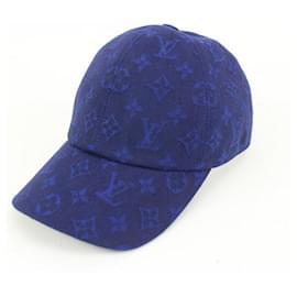 Louis Vuitton-Blue Monogram Essential Baseball Cap Ou Pas Hat-Other