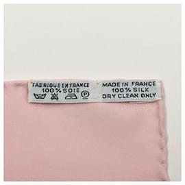 Hermès-Giverny Gardens Scarf Silk Pink 90-Pink