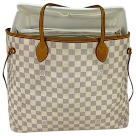 Louis Vuitton-Louis Vuitton Louis Vuitton Neverfull Gm Damier Azur Canvas Shoulder Tote Bag A898 N41360 -Other