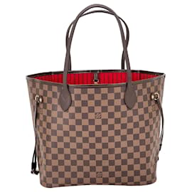 Louis Vuitton-Louis Vuitton Louis Vuitton Bag Neverfull Mm Damier Ebene Canvas Tote Added Insert N41358 C114 -Other