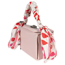 Alexander Mcqueen-Alexander Mcqueen Pink Leather Scarf Box Bag-Pink