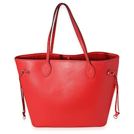 Louis Vuitton-Louis Vuitton Red Epi Leather Neverfull Mm-Red