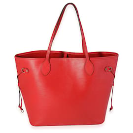 Louis Vuitton-Louis Vuitton Red Epi Leather Neverfull Mm -Red