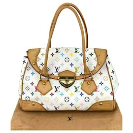 Louis Vuitton-Louis Vuitton Louis Vuitton Bag  Beverly Gm Shoulder White Monogram Multicolor Shoulder A854 -White